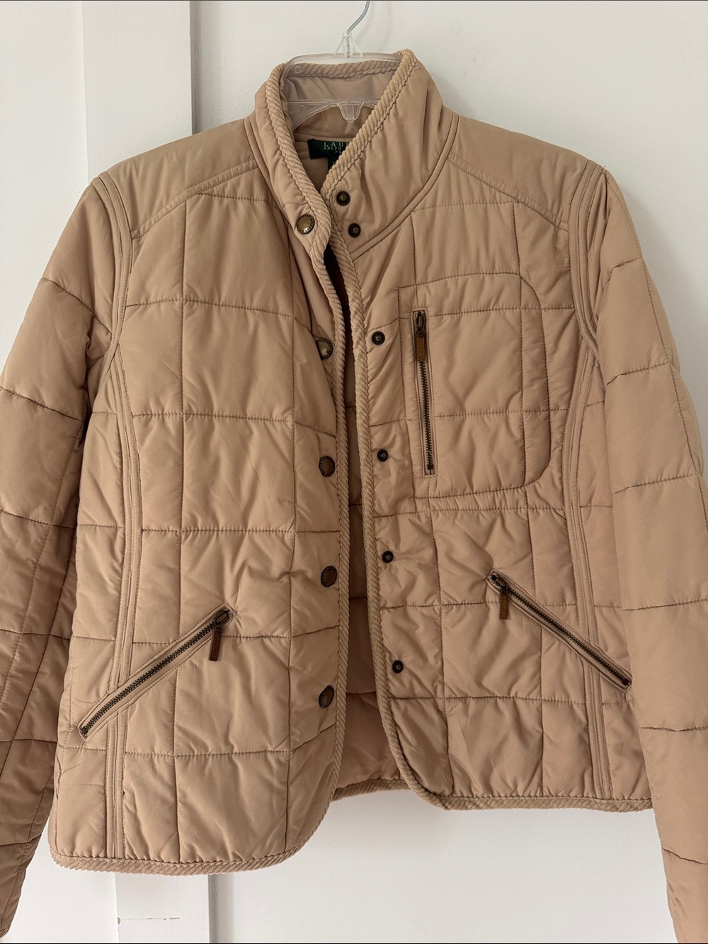 Lauren Ralph Lauren Neutral Fall quilted Lightweight Jacket P/L